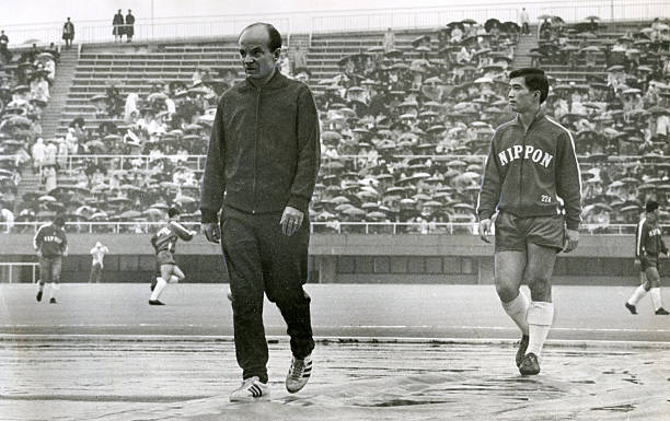 Coach Dettmar Cramer Of Japan Is Seen During The Football Quart 1964 Old Photo