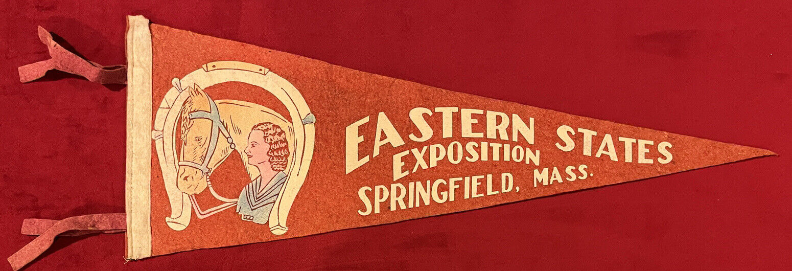 Vintage Eastern States Exposition Springfield Massachusetts 22.5 Inch Pennant
