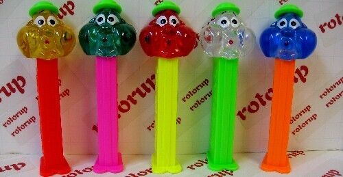 PEZ all 5 Crystal Bubbleman brought from Europe by The PEZ Outlaw
