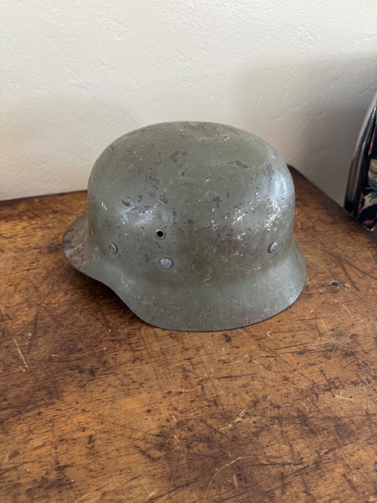 WWII WW2  M40/55  Steel Helmet BIN