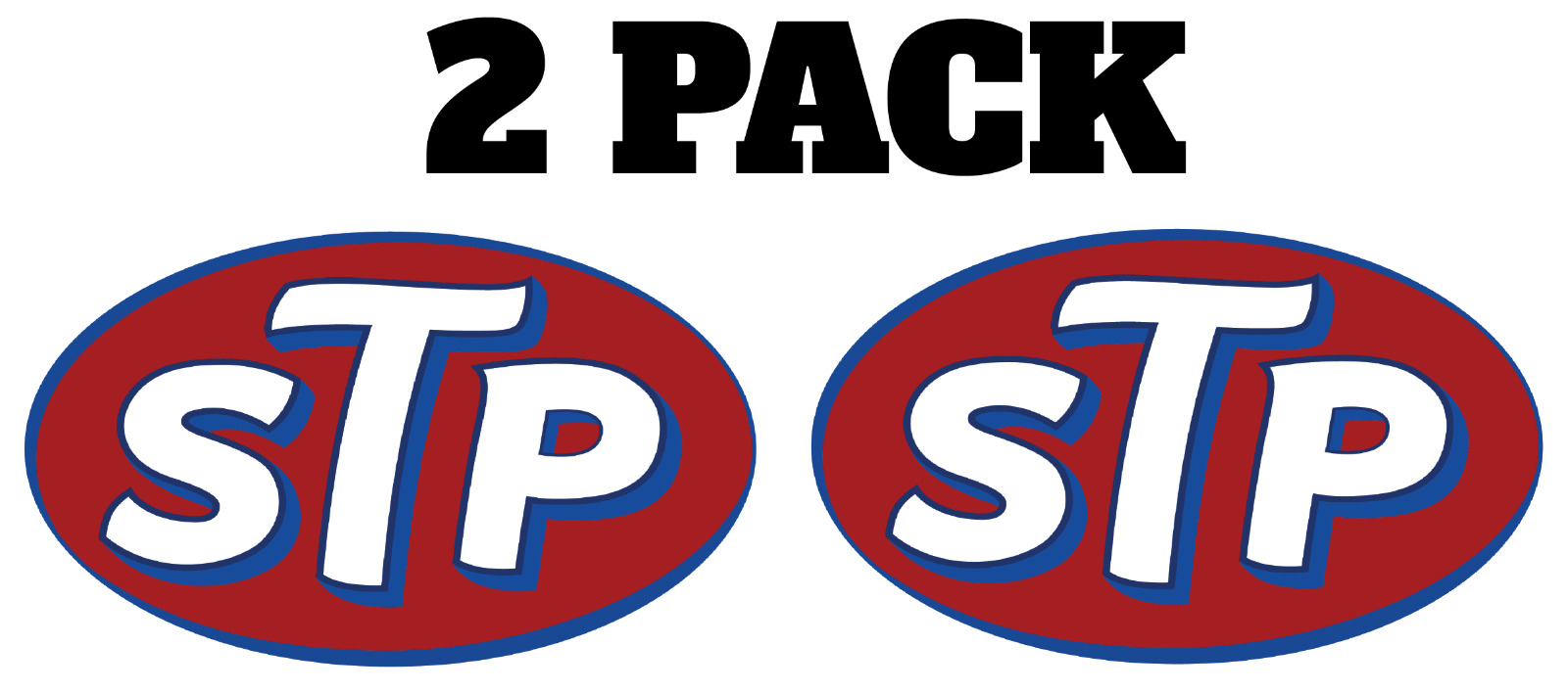 STP 2 OIL VINTAGE  REPLICA 2 PK THE RACERS EDGE STICKERS DECALS MULTI SIZE