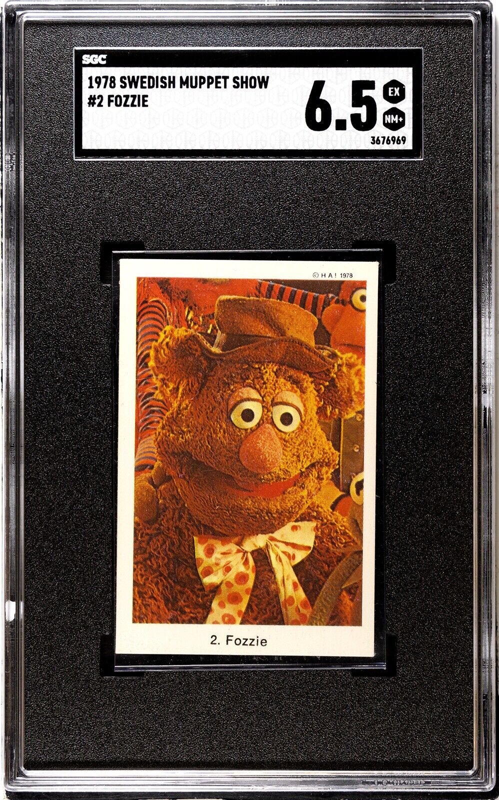 1978 Swedish Samlarsaker Muppet Show #2 Fozzie SGC 6.5