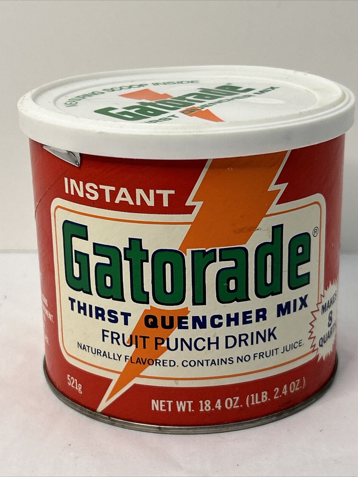 Vintage 1984 Gatorade Fruit Punch Drink Mix UNOPENED 1 Lbs. Advertising Prop