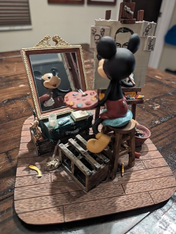 Disney Parks Charles Boyer Mickey Mouse Self-Portrait Figurine