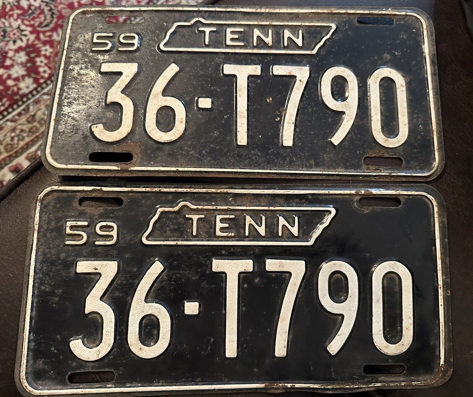 Antique Car Tag Set
