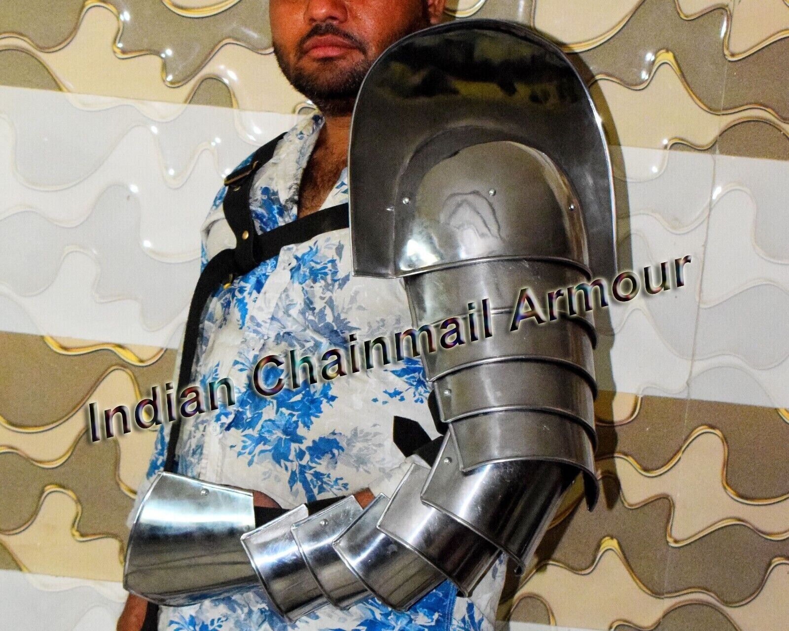 Halloween Roman Gladiator Spartacus Metal shoulder Manica fully wearable Armor