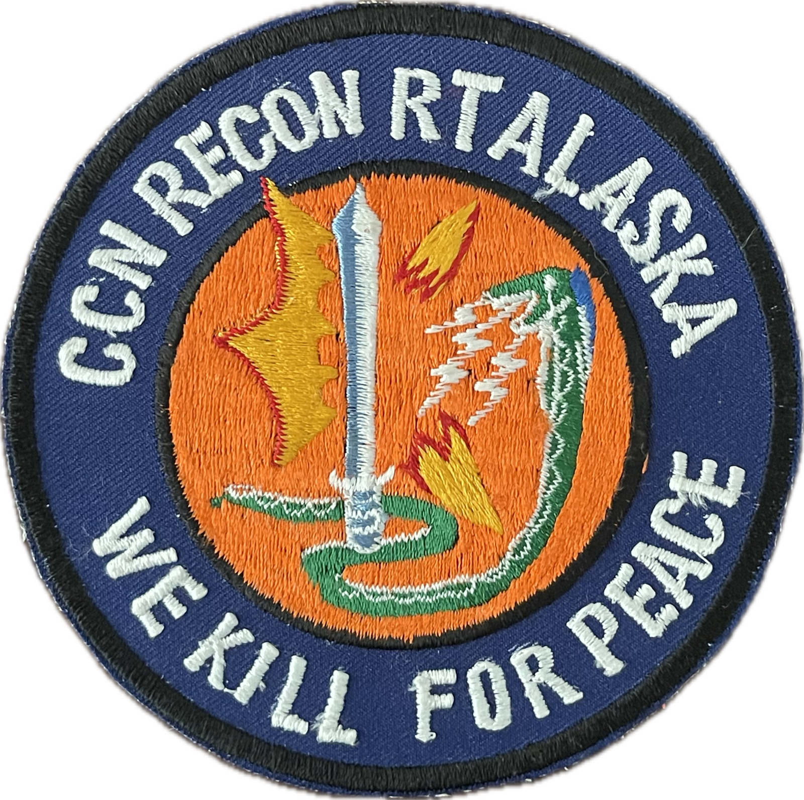 POST WAR 1980\'s VINTAGE MAC V SOG CCN RECON TEAM ALASKA PATCH (1291)