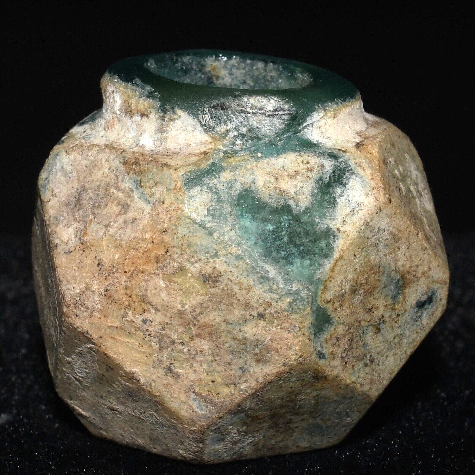 Extremely Rare Ancient Roman Cut Glass Pot Container in Perfect Condition