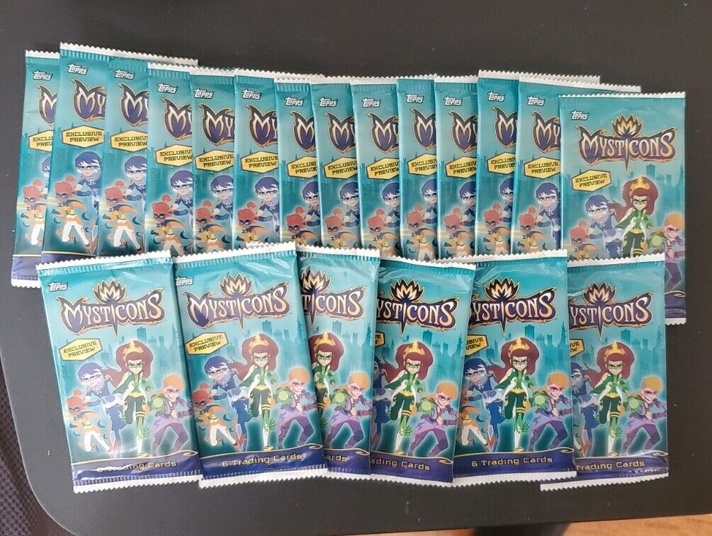 RARE Lot of 20 Topps Mysticons Exclusive Prview Trading Cards Factory Sealed New