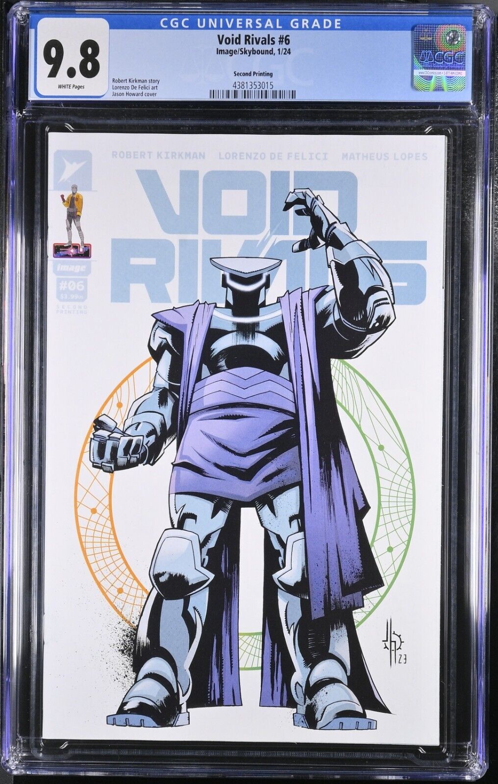 Void Rivals #6 CGC 9.8 2nd Print Jason Howard Cover Image 2024 Transformers WP