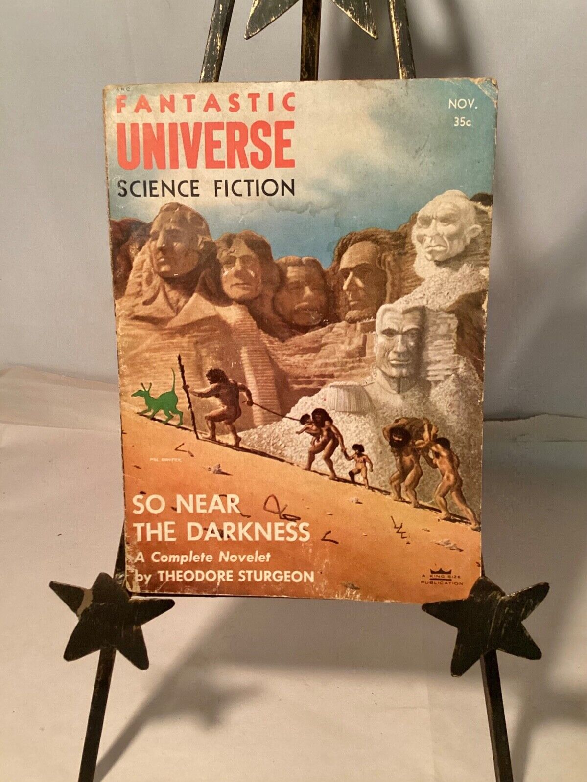 FANTASTIC UNIVERSE SCIENCE FICTION-Nov 1955 THEODORE STURGEON Novelet RARE SciFi