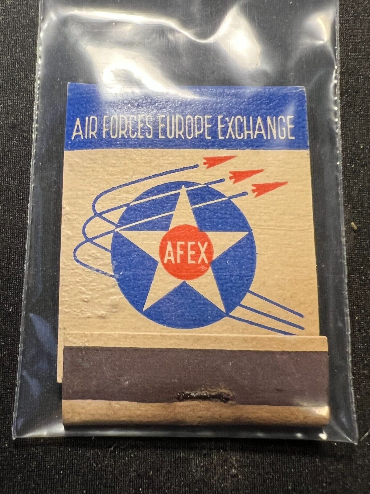 VINTAGE MATCHBOOK - AIR FORCE EUROPE EXCHANGE - AFEX - UNSTRUCK