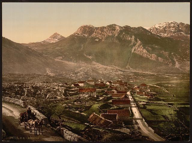 General view Njegus Montenegro c1900 OLD PHOTO
