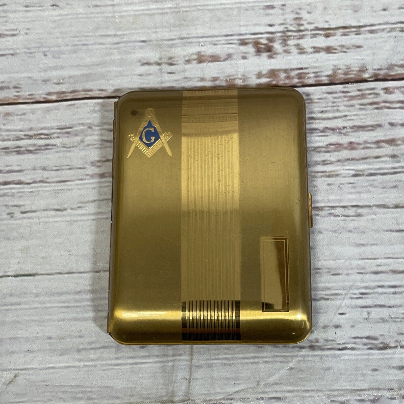 Vintage Elgin American Unisex Collectible Cigarette Case Gold
