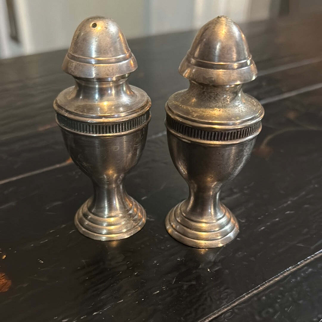 Vintage Silver Salt and Pepper Shakers