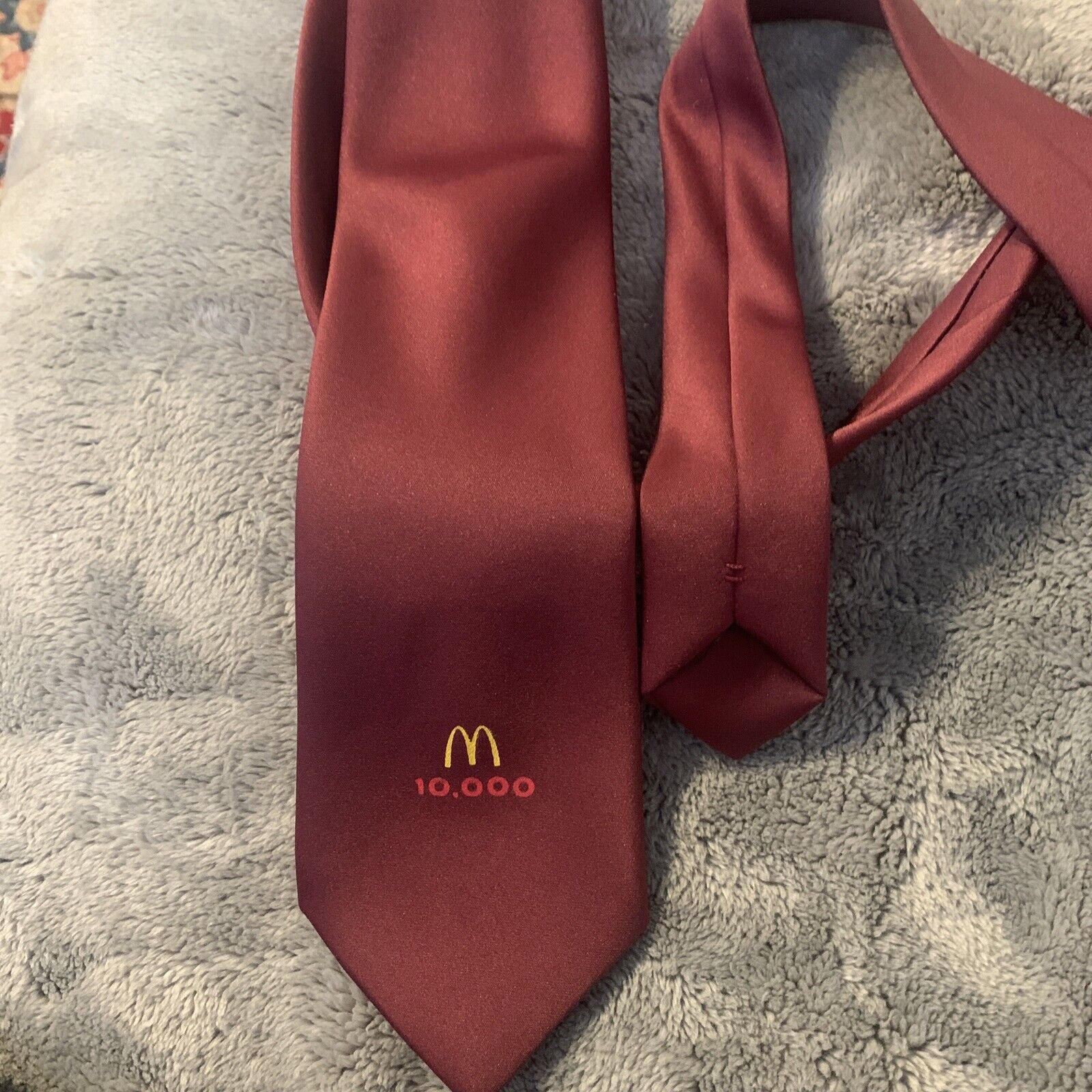 McDonald\'s 1988 Tie. Front Of Tie Has 10000 .
