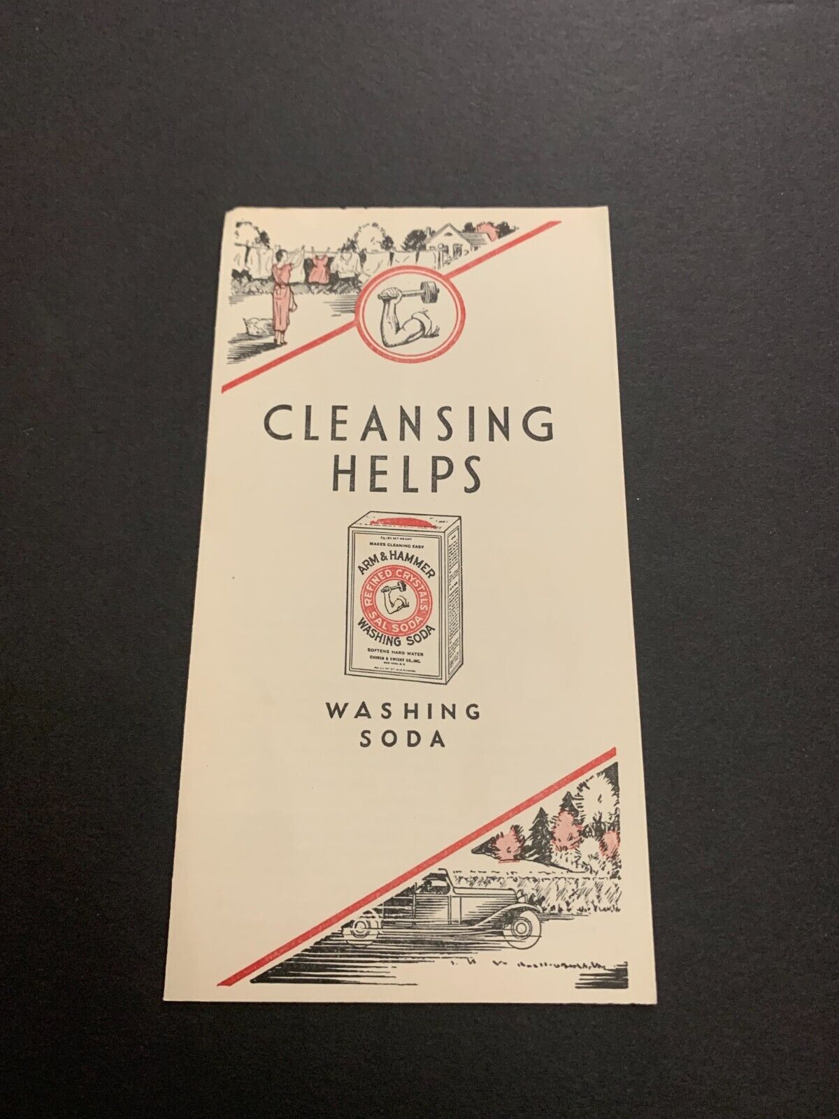 1935 Arm & Hammer Washing Soda Cleansing Helps Brochure