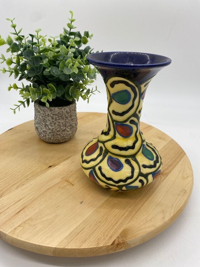 Vintage Eclectic Colorful Vase