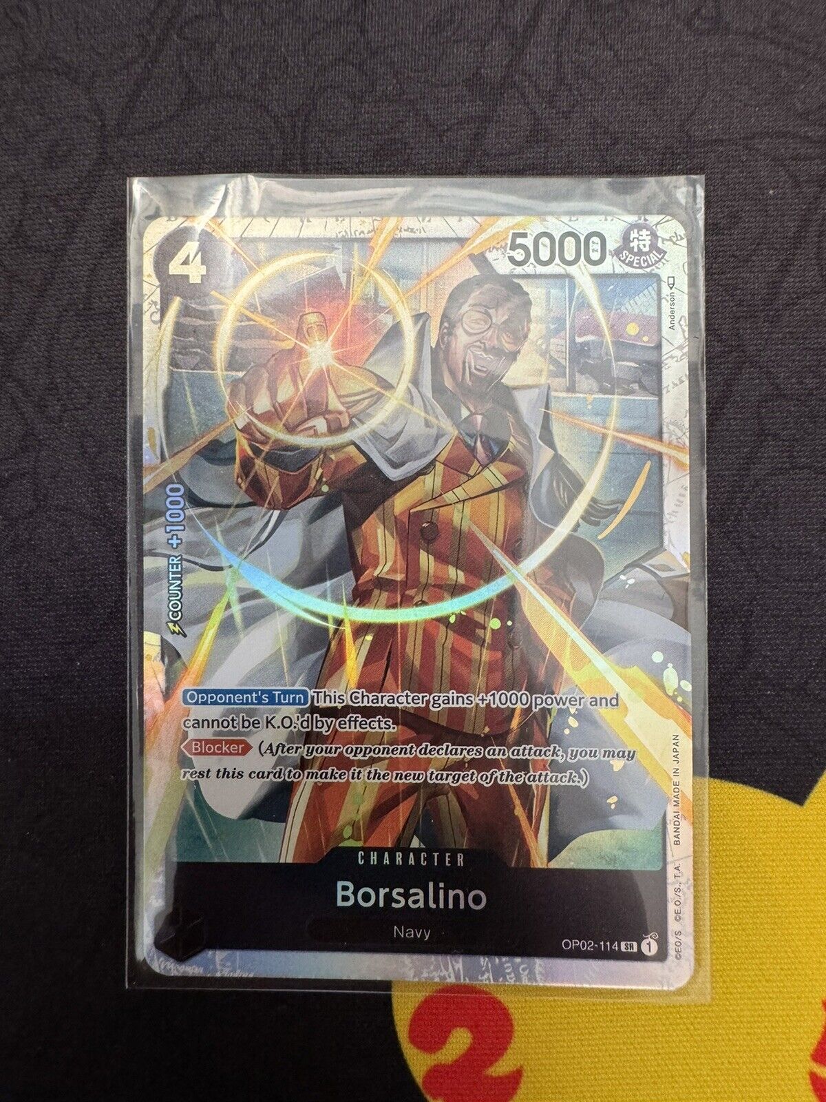 OP02-114 Borsalino Super Rare One Piece TCG Card 1