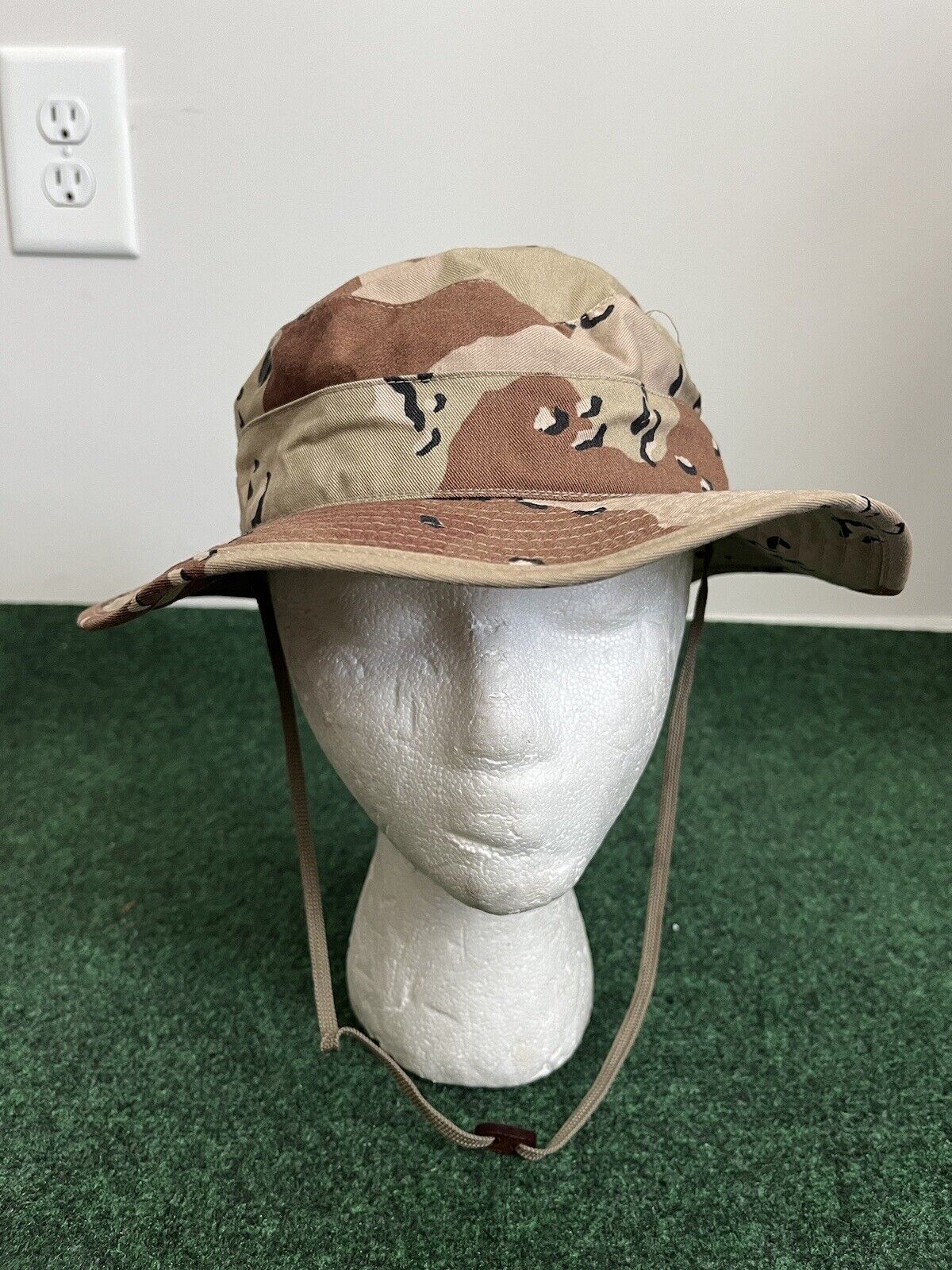 Desert Storm, 6 Color Chocolate Chip Camouflage Boonie Hat Sun Cap Sz 7 1/4 USMC