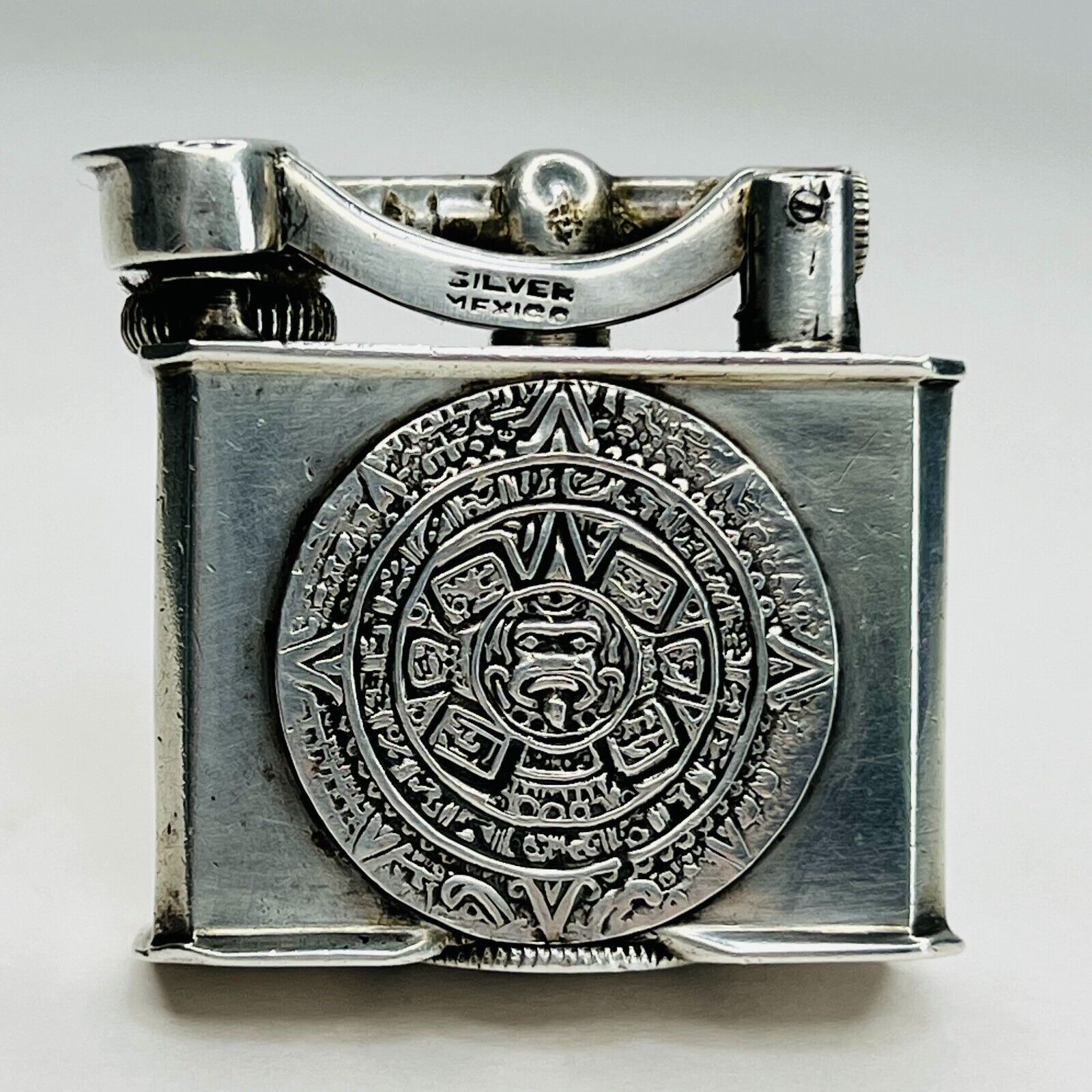 Vintage Mexican Sterling Silver Lift Arm Lighter