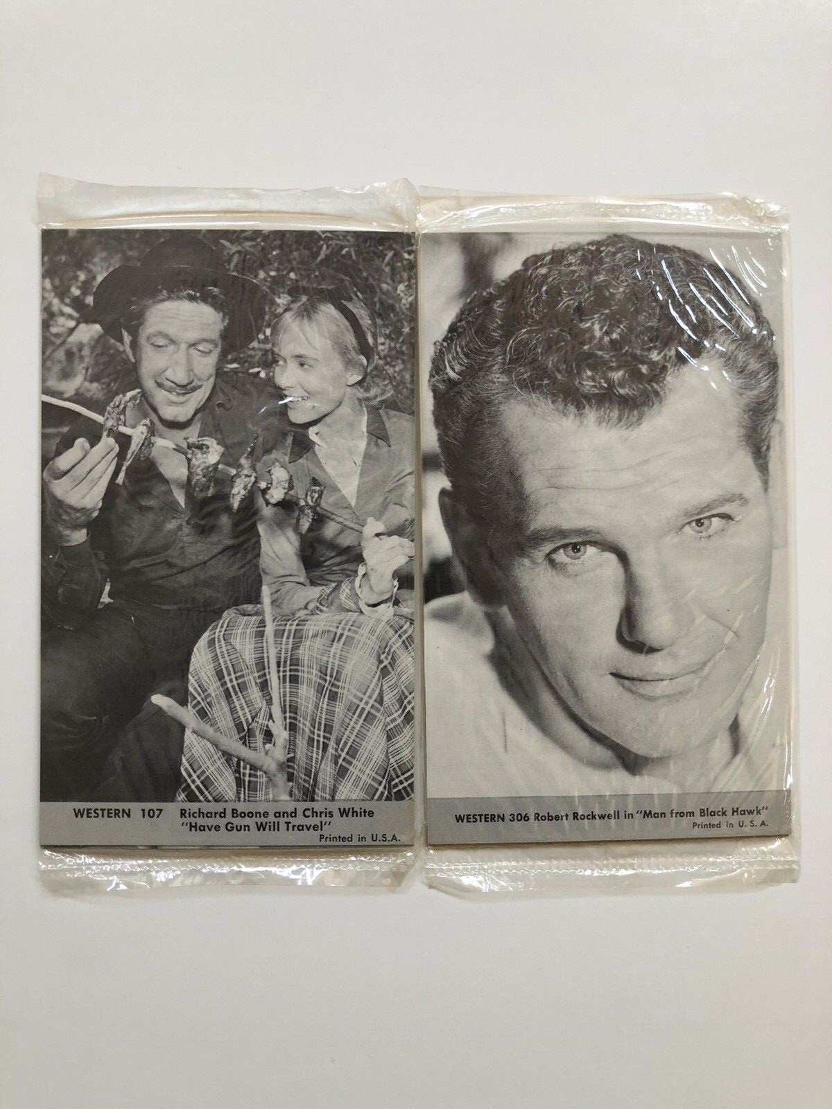 1959 NU-CARD WESTERN STARS CELLO PACK John Payne Jeff Richards