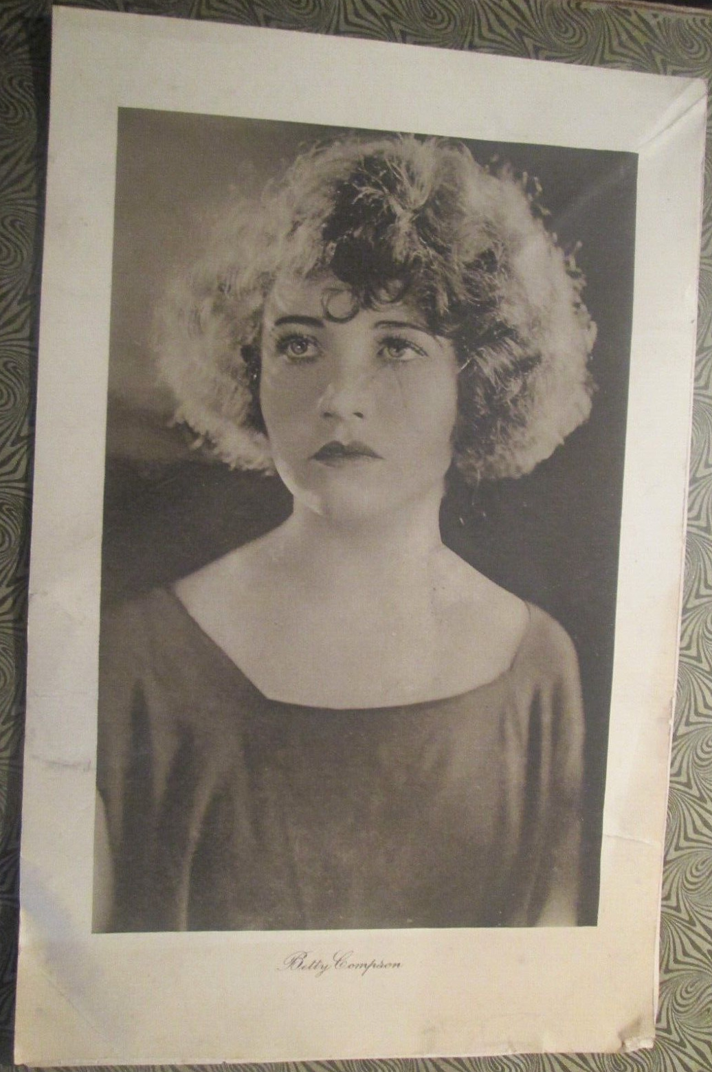 Betty Compson Film Magazine Paper Insert 1920s 10in./6in. RARE