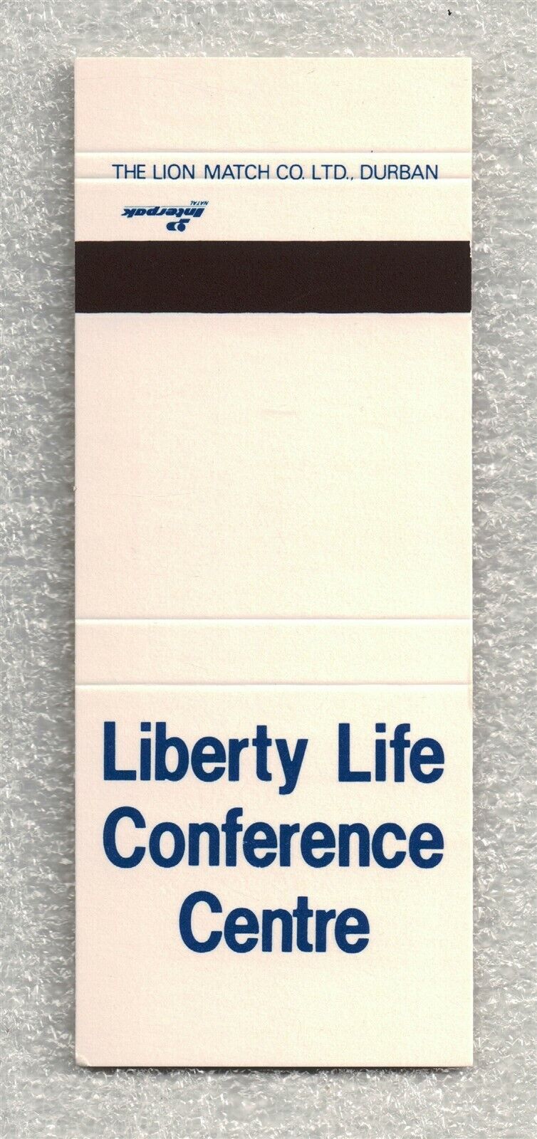 South Africa Matchbook Cover-Liberty Life Conference Centre-8859