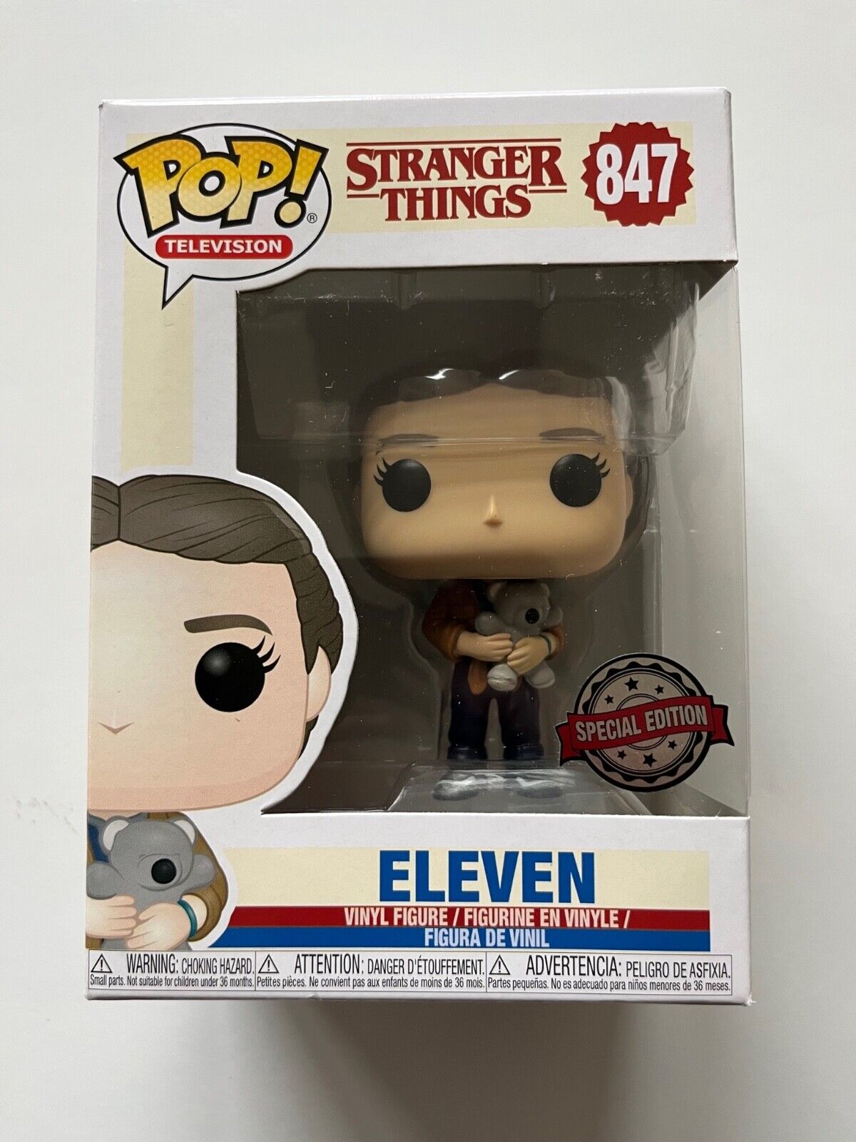Funko Pop Stranger Things Eleven with Bear 847 Target Exclusive New Mint OOP