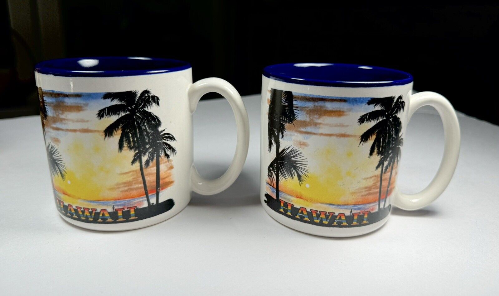 Two Vintage Hilo Hattie Special Gift Hawaii Mugs Made In Korea Exc Vintage Cond