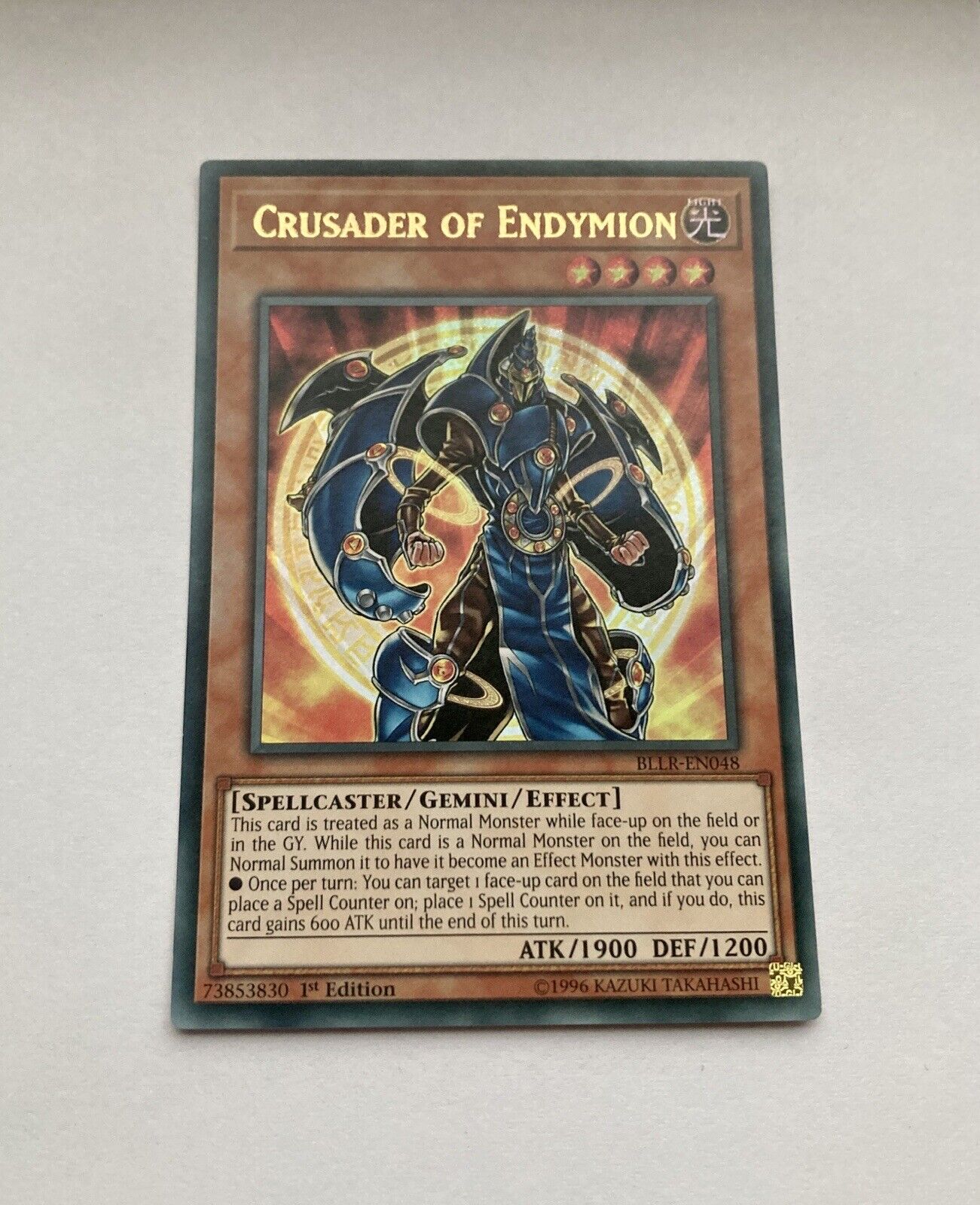 BLLR-EN048 CRUSADER OF ENDYMION : Ultra Rare Card: 1st Edition : YuGiOh TCG