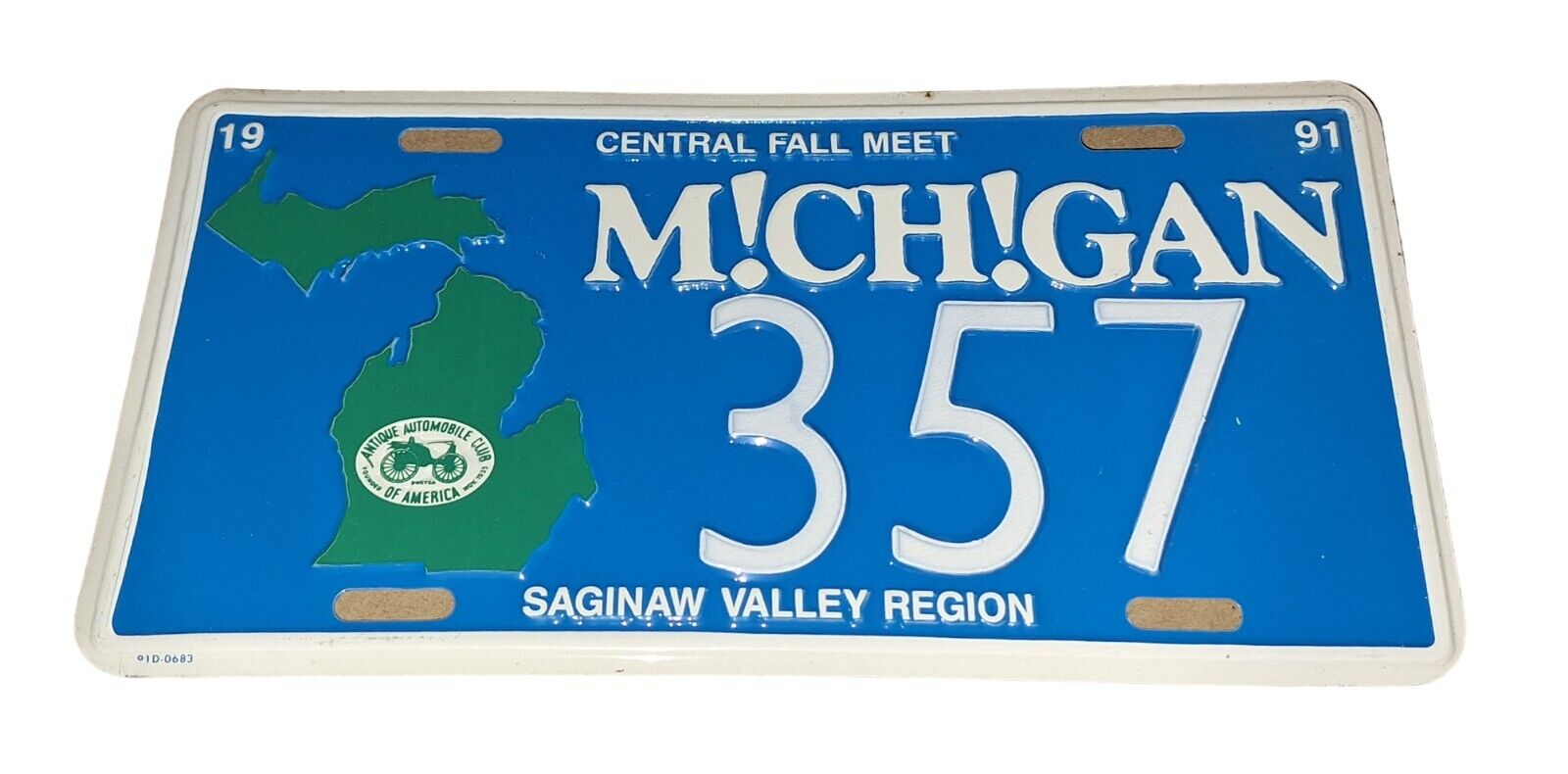 Antique Automobile Club Of America Michigan Central Fall Meet License Plate 