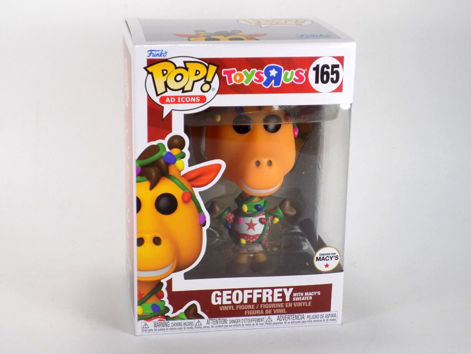 Funko Pop Toys R Us Geoffrey Christmas Sweater Light String Macy\'s Exclusive 165