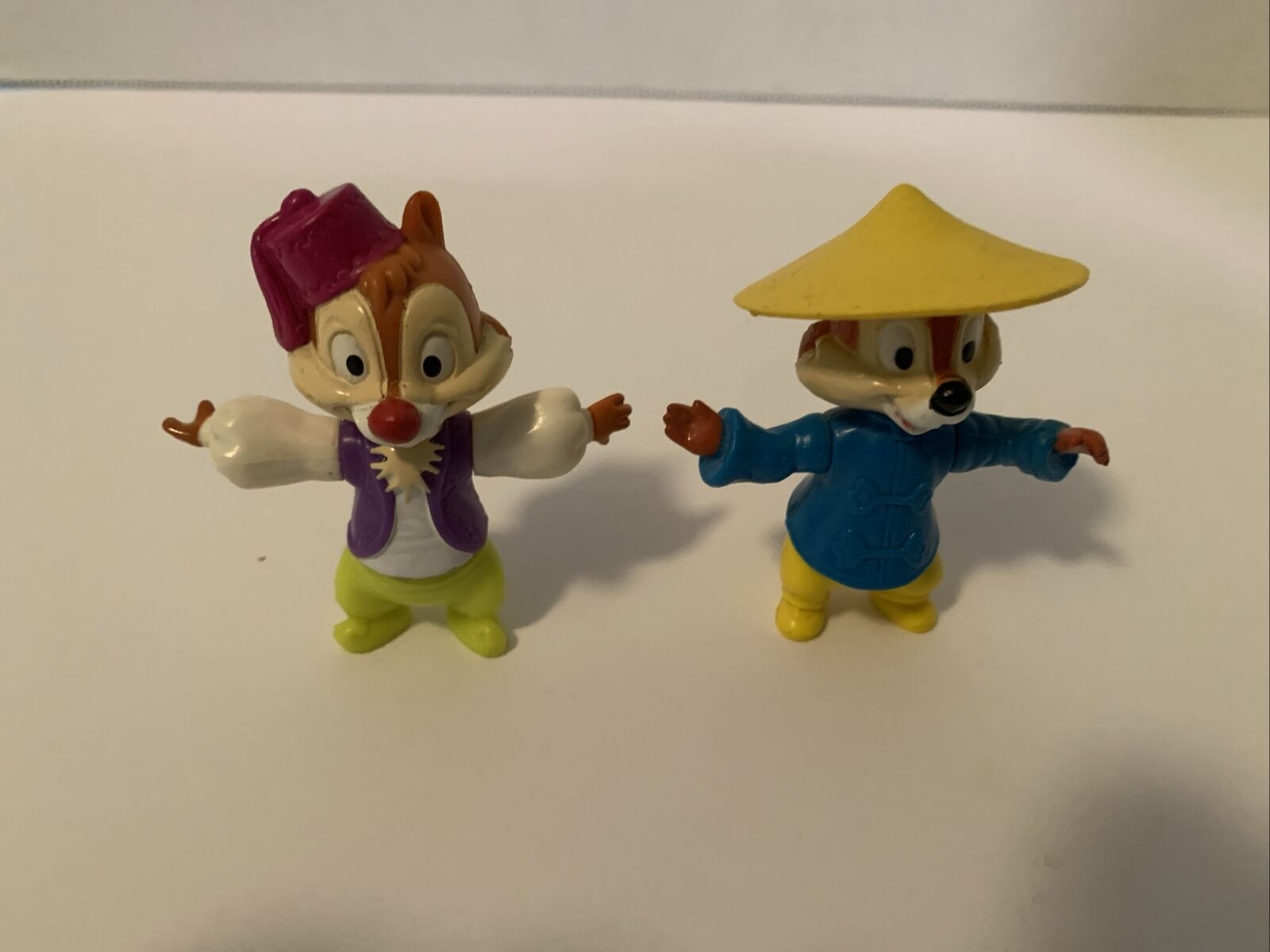 Vintage Disney Chip & Dale Morocco And Chinese Figures