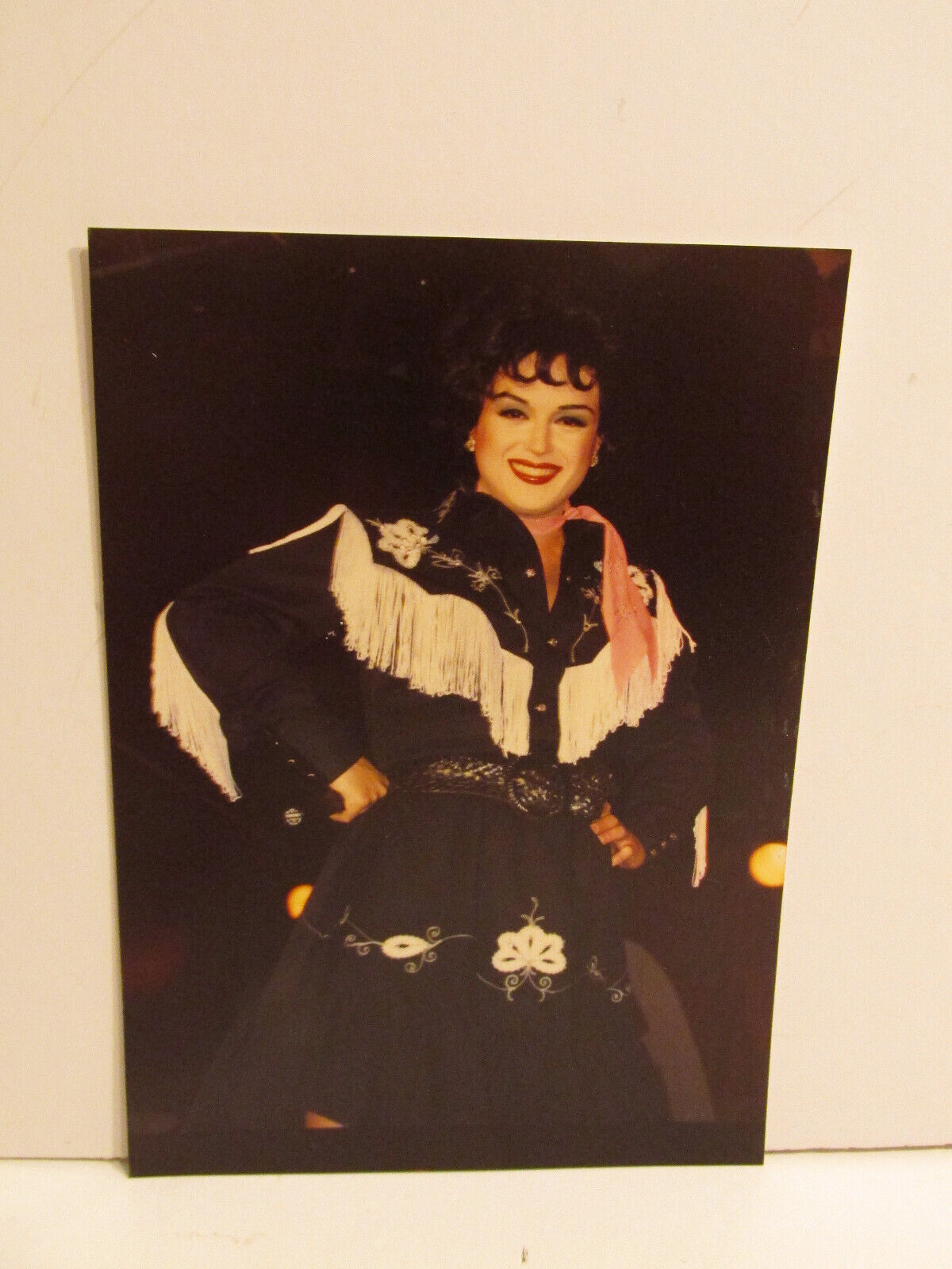 VINTAGE FOUND PHOTOGRAPH COLOR ART OLD PHOTO PATSY CLINE COVER SINGER ACTRESS