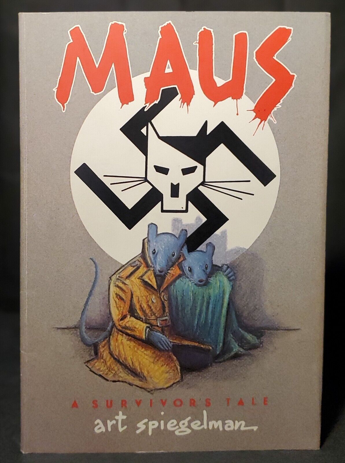 MAUS A SURVIVORS TALE BOOK by Art Spiegelman RARE FIRST EDITION 1986 NEAR FINE