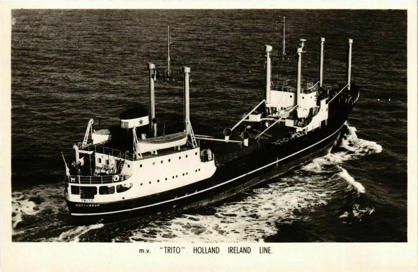 CPA AK m.v. Trito - Holland Ireland Line SHIPS (911477)