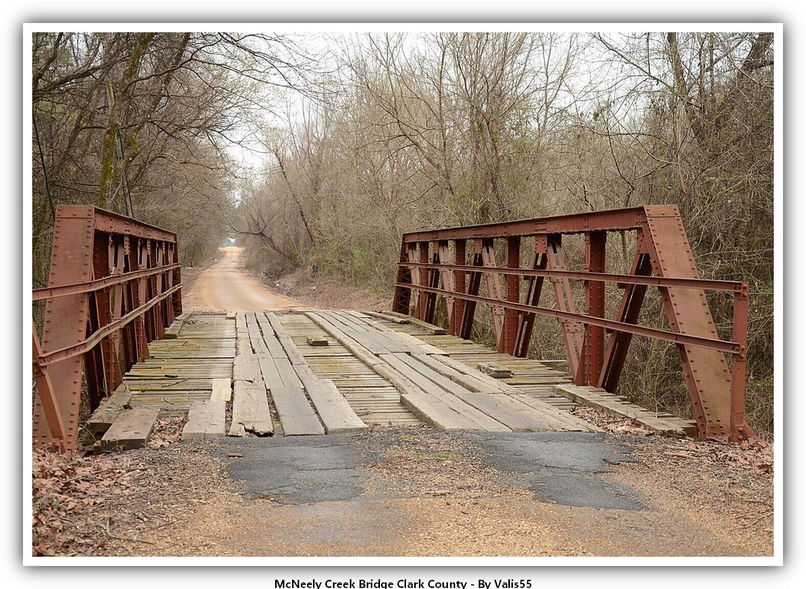 McNeely Creek Bridge Clark County  Postcard