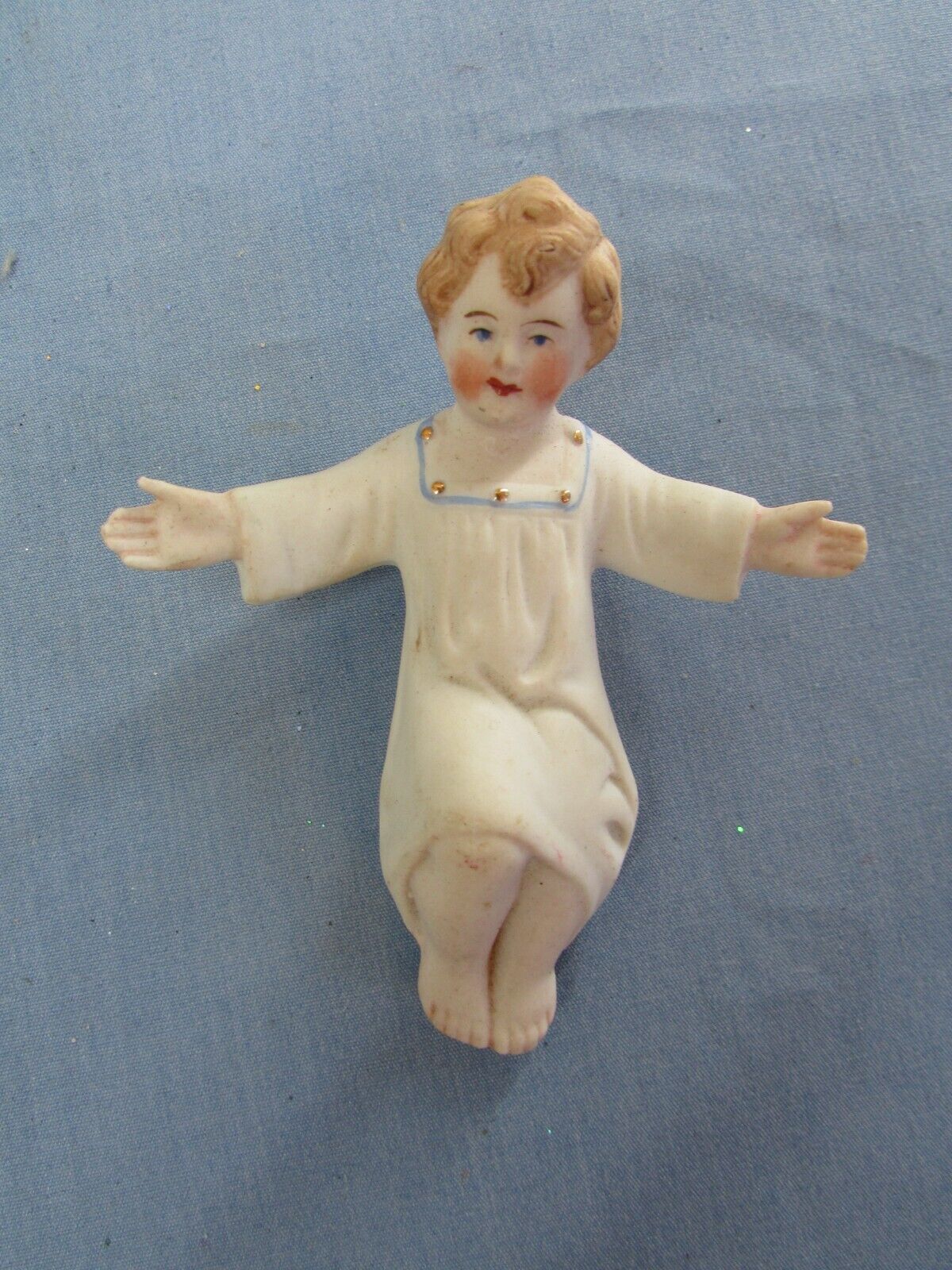 Antique Bisque Baby Jesus Marked  Made In Germany #3389  Nativity religious doll