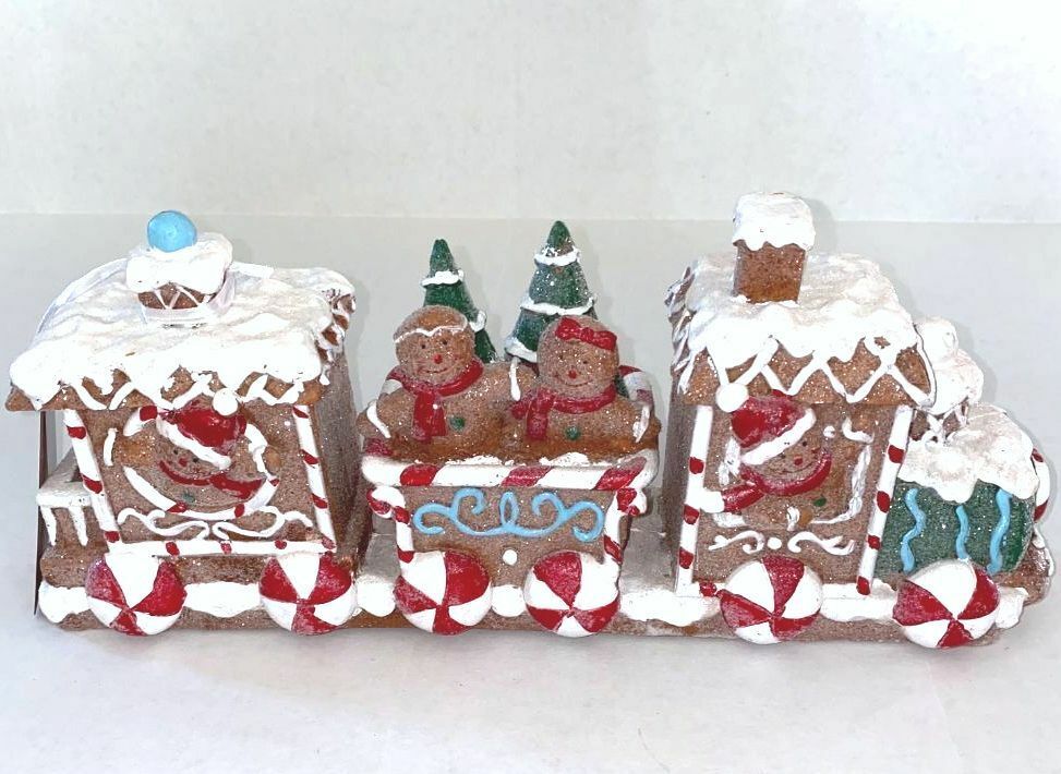 Peppermint Square GINGERBEAD Boy Girl Candy Icing TRAIN 14
