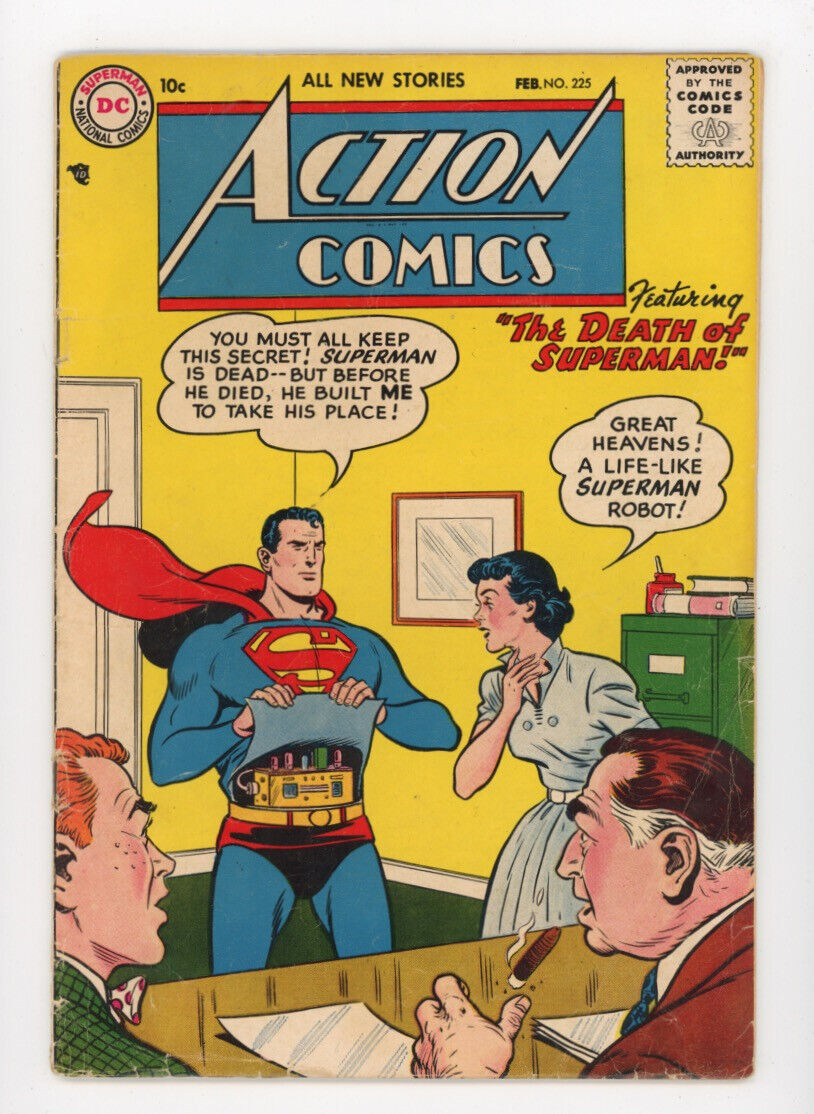 Action Comics 225, pretty scarce, early silver age robot cover