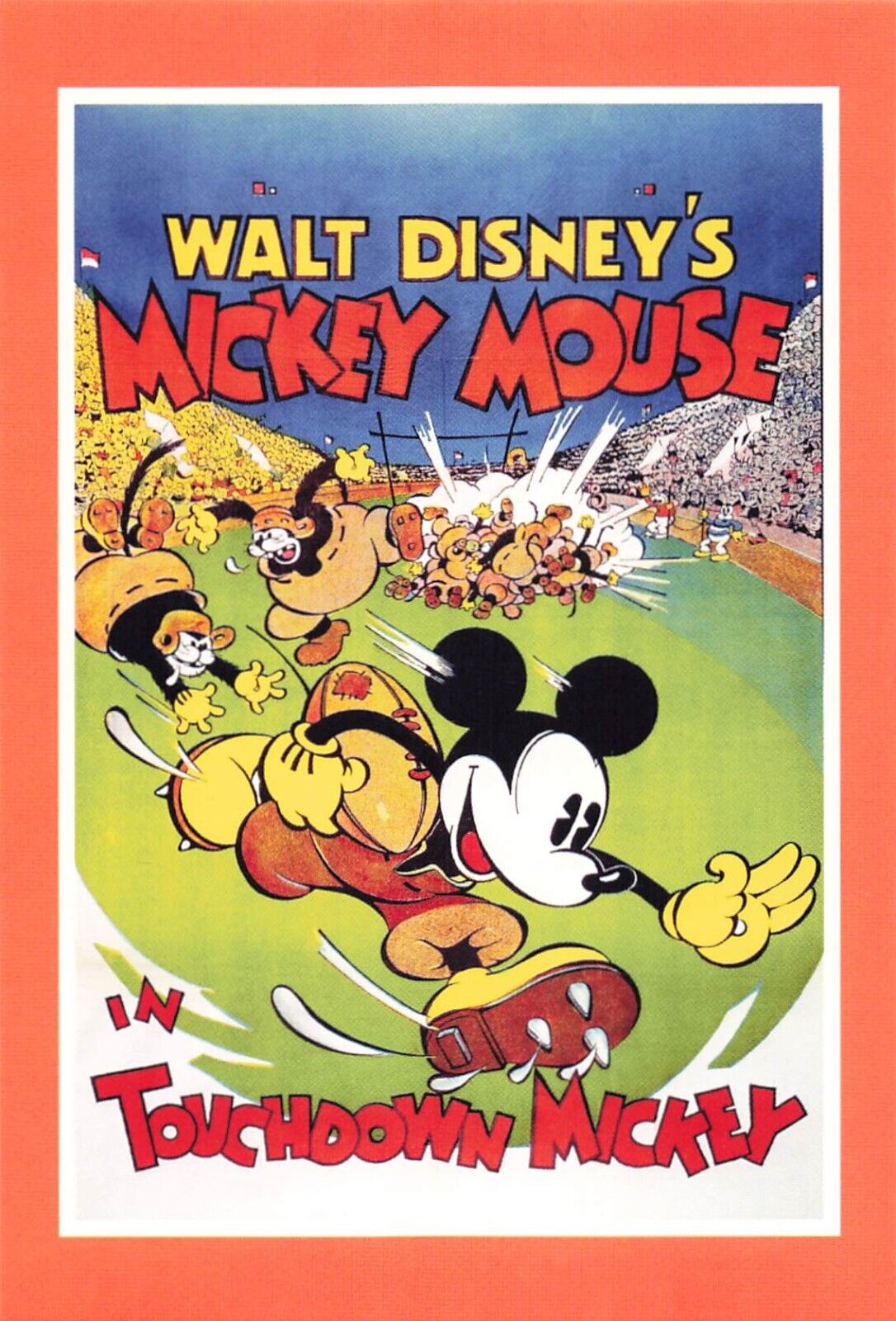 1940 Disney Tugboat Mickey Mouse Mini Movie Poster Postcard Repro 4x6