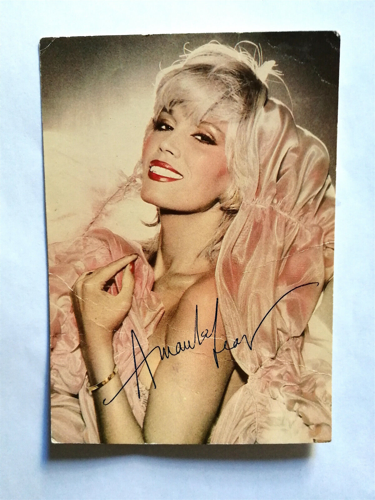 Amanda Lear – Signed Autograph Original - Very Rare – 1978