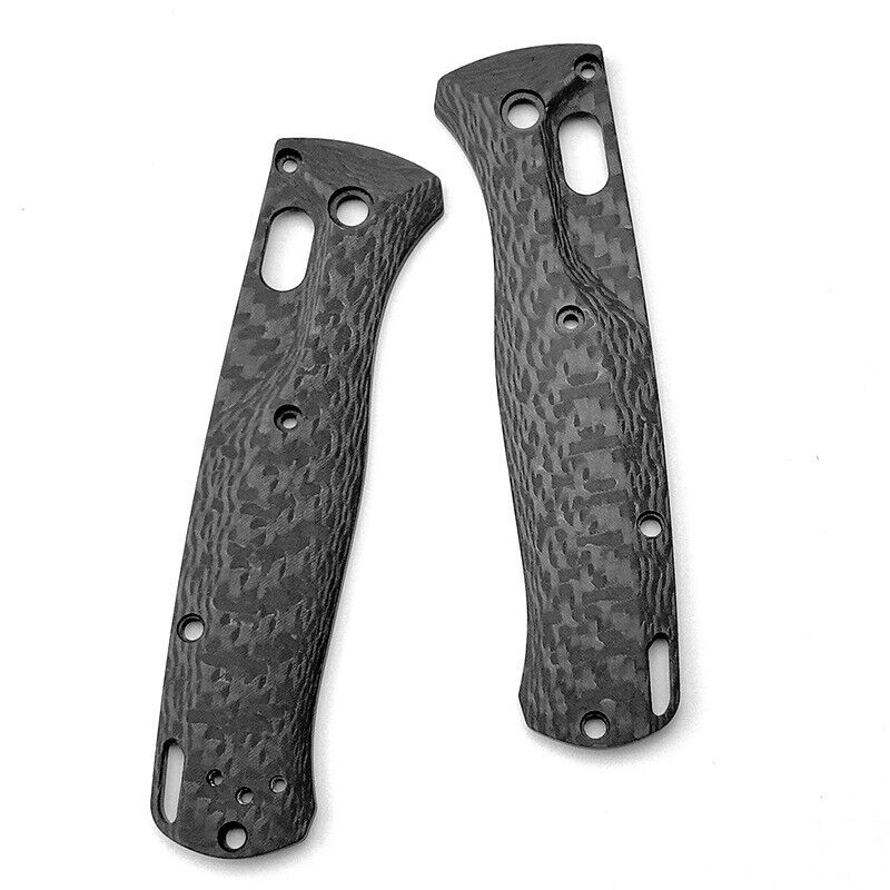 1 Pair Custom Made 3K Carbon Fiber Handle Scales For Benchmade Bugout 535 Knives