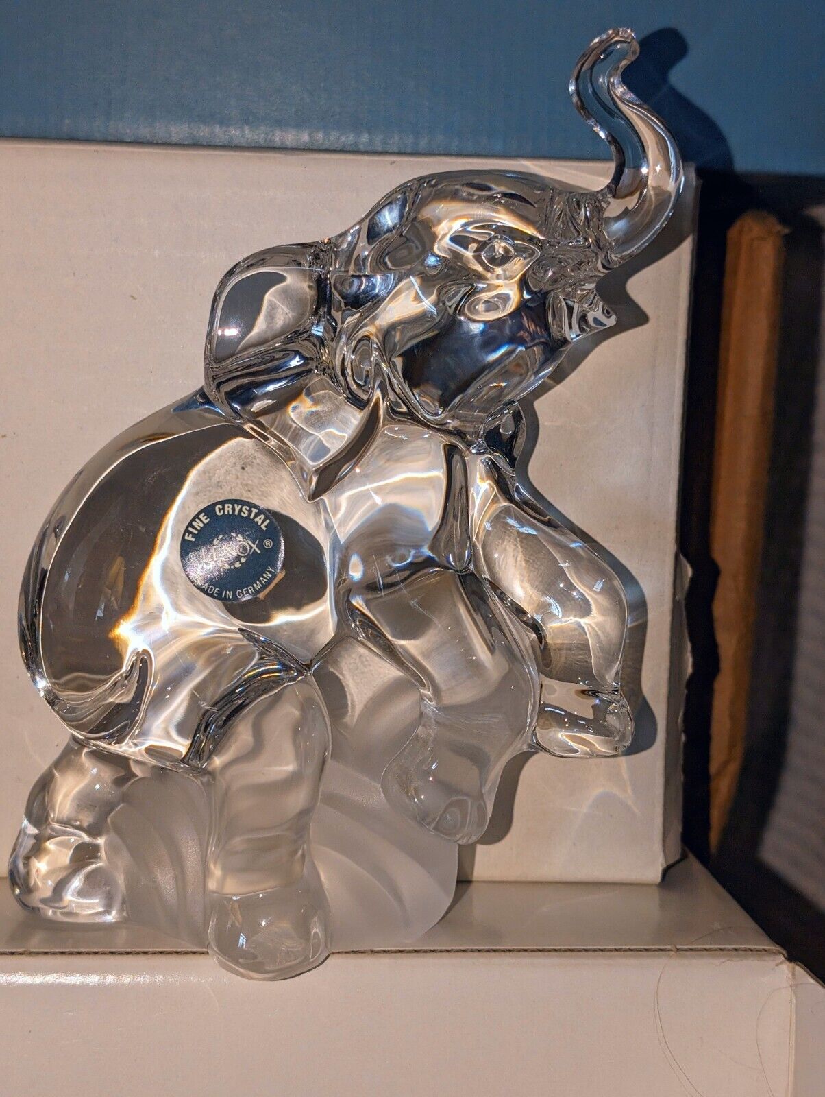 Lenox Fine Crystal Elephant Figurine, Made in Germany 