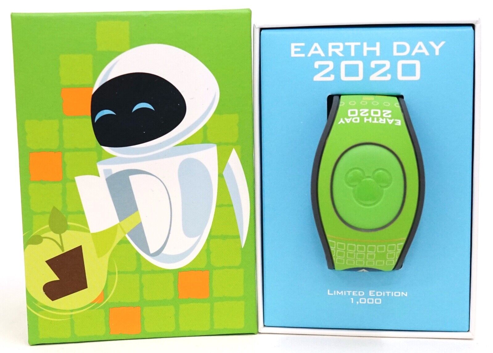 New Disney Parks Wall-E Eve Earth Day 2020 Link It Later Magic Band 2.0 LE 1000
