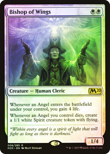FOIL Bishop of Wings ~ Core 2020 [ Excellent ] [ Magic MTG ]