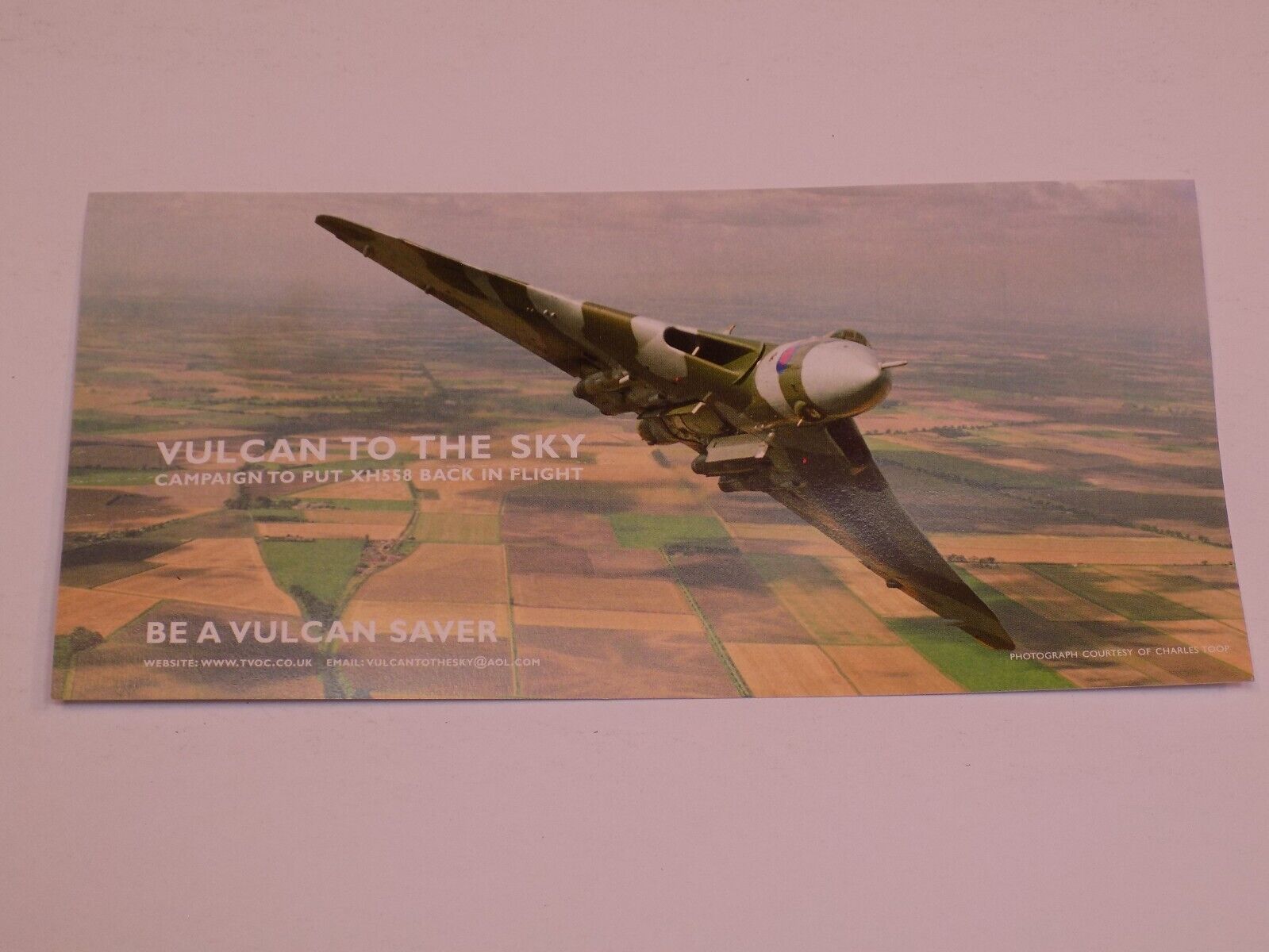 Avro 134 Vulcan To the Sky Campaign Saver Xh558 Airplane Flight War RAF Plane UK