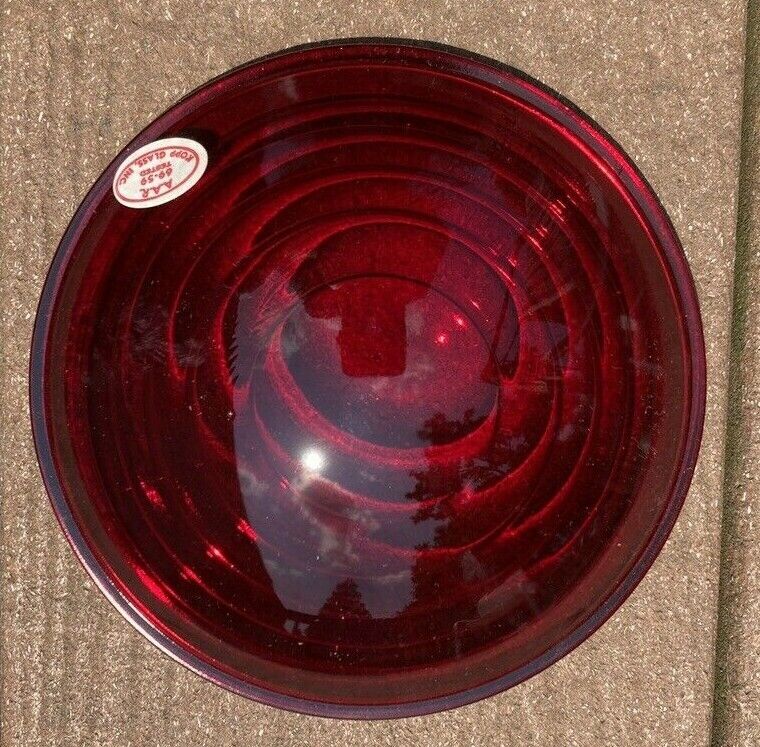 5 Inch Red Lens Glass Kopp New Old Stock