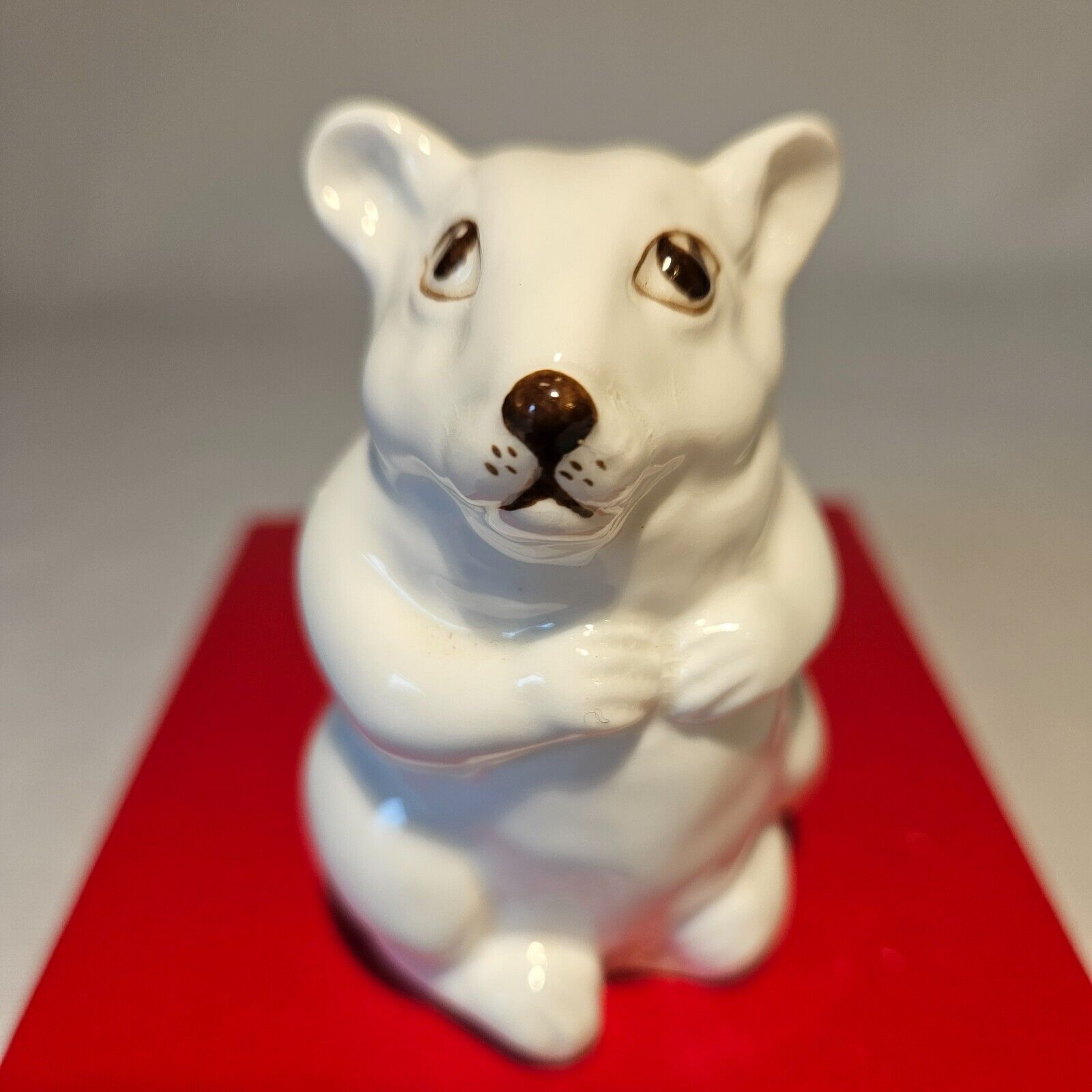 Coalport White Mouse Figurine Bone China Porcelain England Seldom Offered